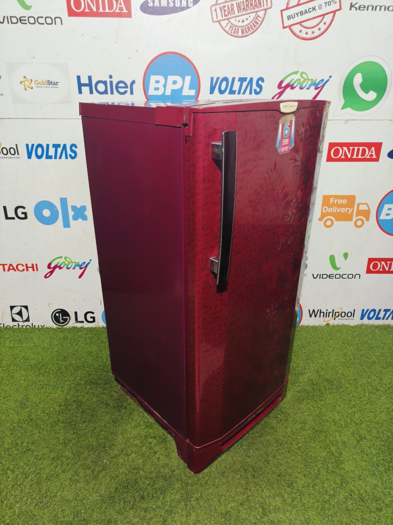 Godrej egde pro 5 star energy rating inbuilt stabiliser with base stand and onion tray 190 lte flower model single door refrigerator - Image 4