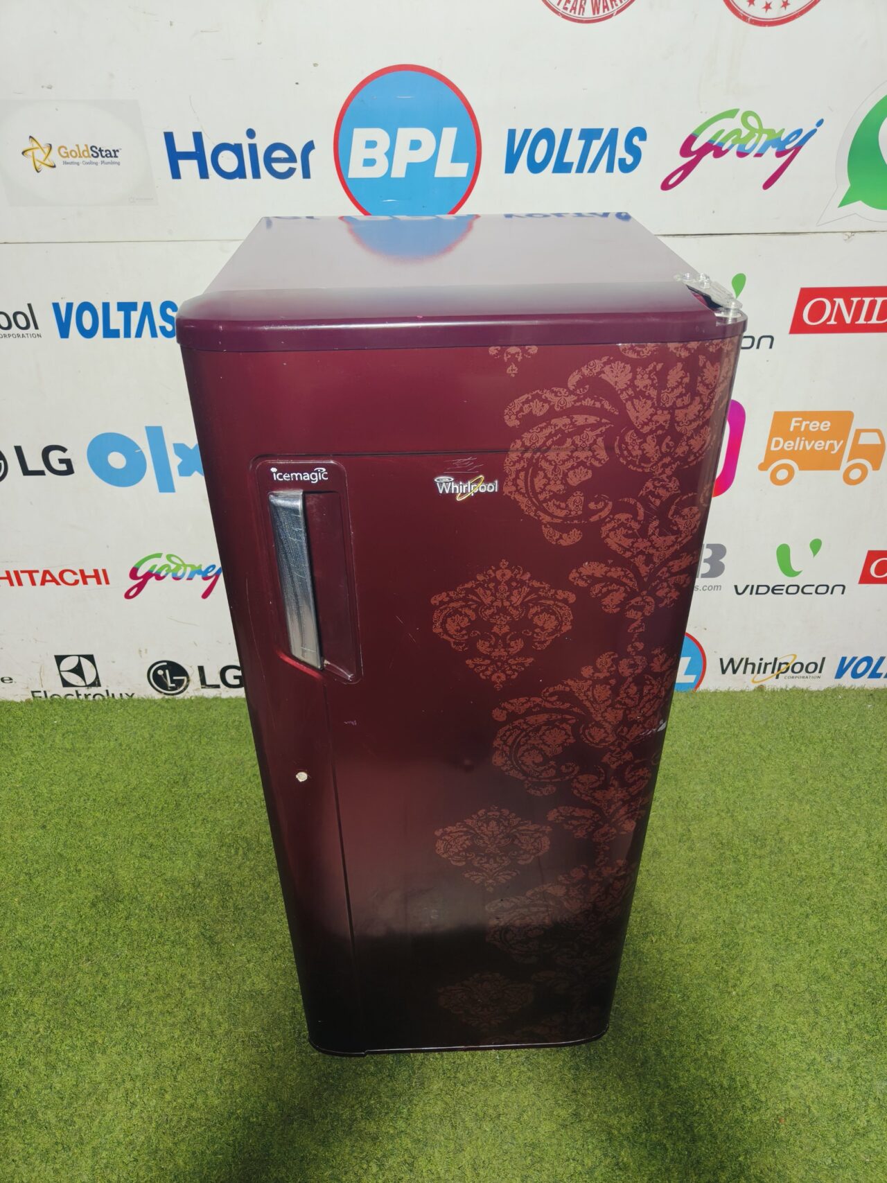 whirlpool ice magic 5 star energy rating inbuilt stabiliser 200 lte flower model single door refrigerator - Image 2