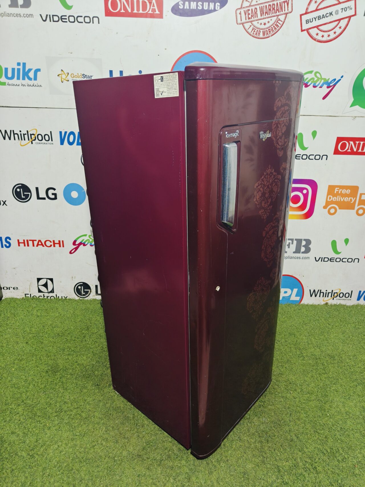 whirlpool ice magic 5 star energy rating inbuilt stabiliser 200 lte flower model single door refrigerator - Image 5