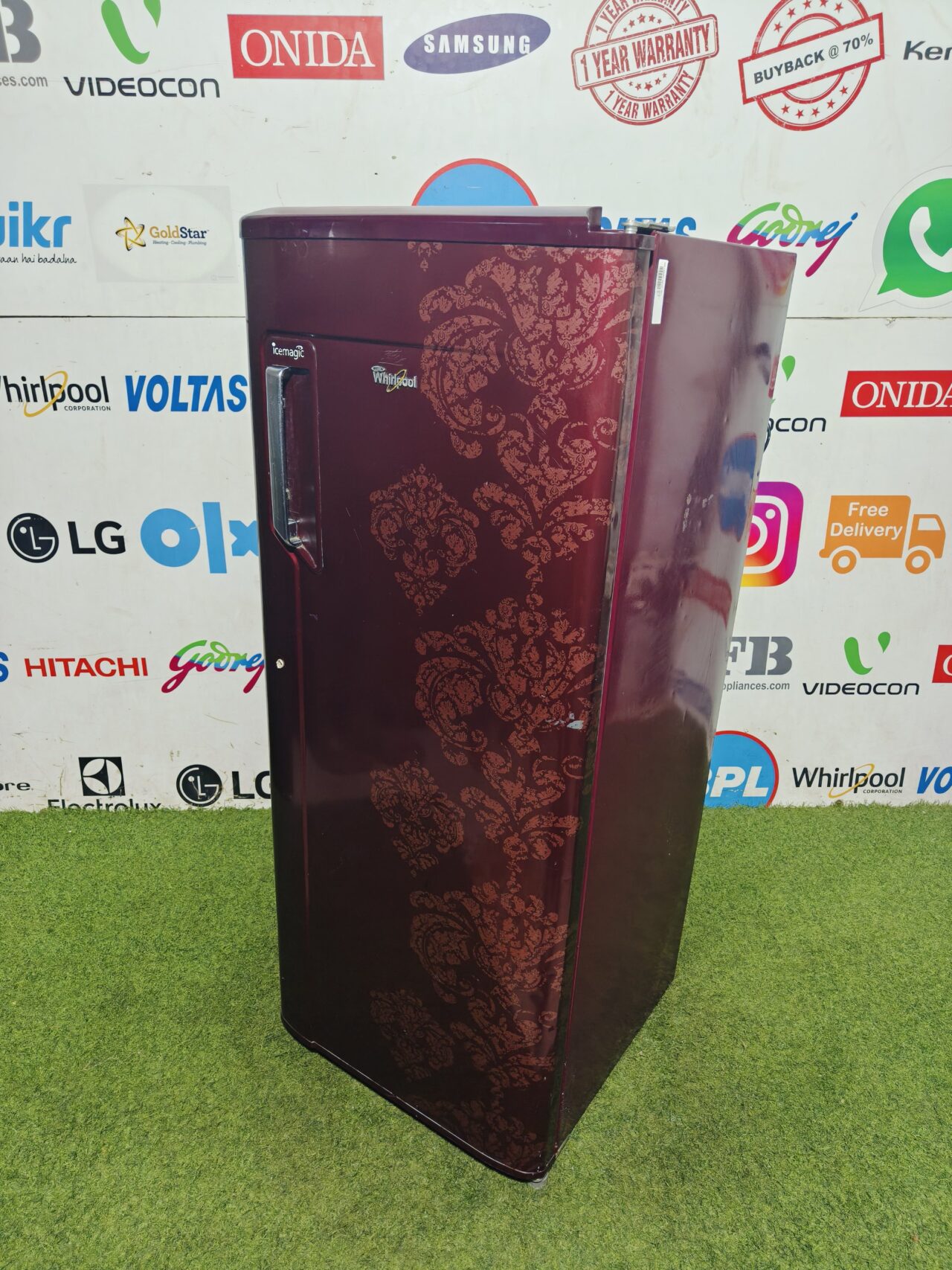 whirlpool ice magic 5 star energy rating inbuilt stabiliser 200 lte flower model single door refrigerator - Image 4