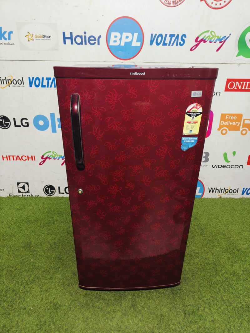 LG intello cool 4 star energy rating inbuilt stabiliser 200 lte red flower model single door refrigerator