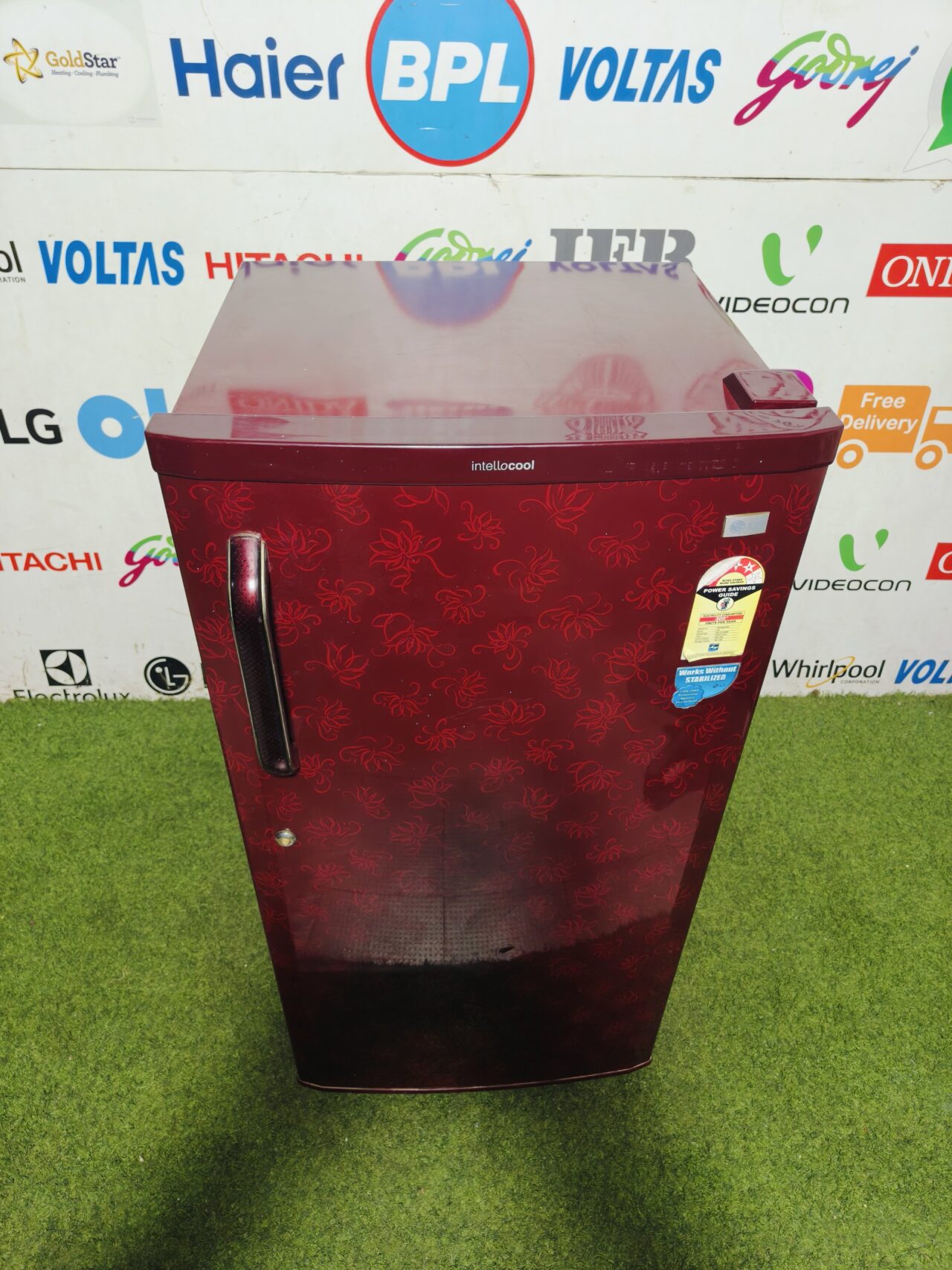 LG intello cool 4 star energy rating inbuilt stabiliser 200 lte red flower model single door refrigerator - Image 2
