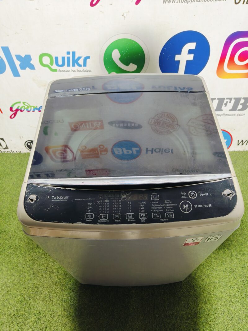 LG smart inverter turbo drum 6.5 kg fully automatic top load washing machine