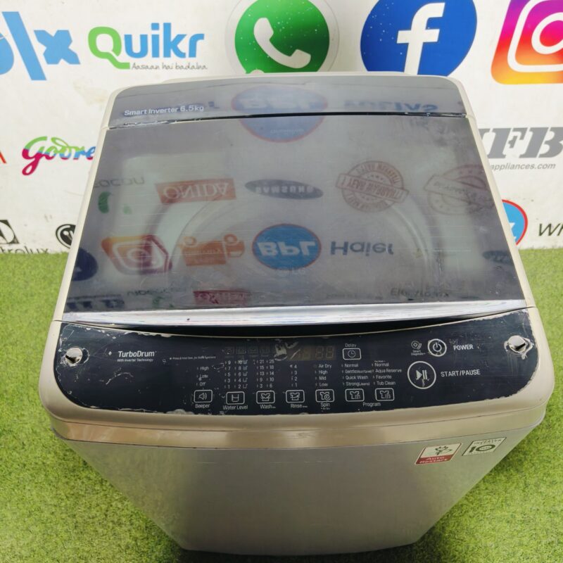 LG smart inverter turbo drum 6.5 kg fully automatic top load washing machine (Refurbished)