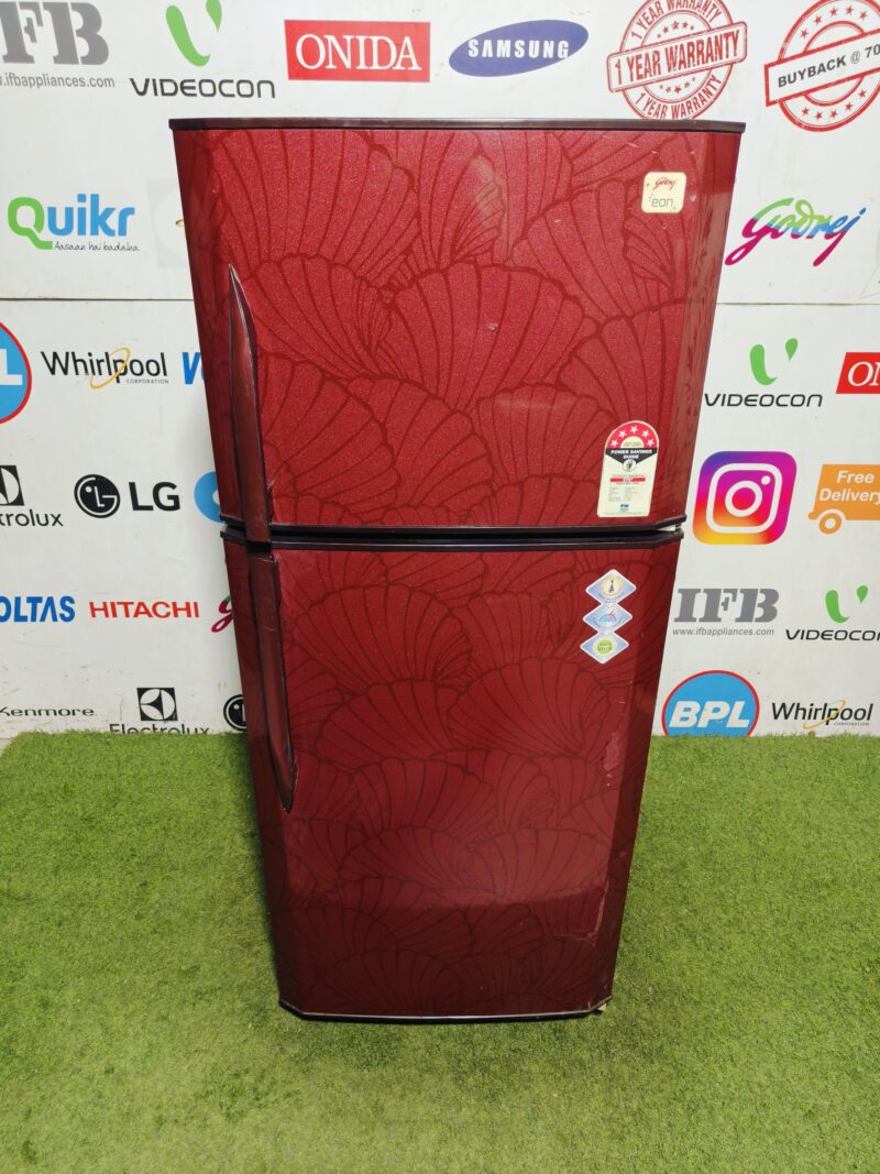 Godrej Eon 5 star energy rating inbuilt stabiliser 240 lte gently used double door refrigerator