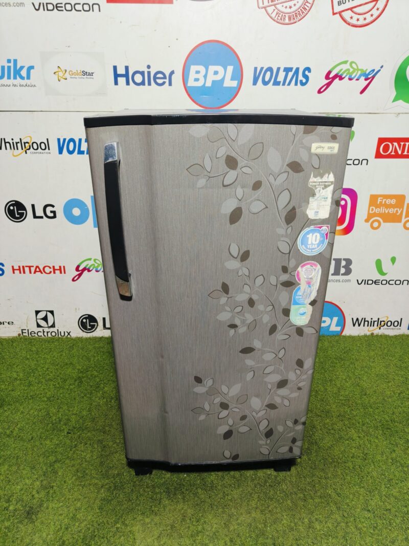 Refurbised - Grade B - Godrej edge sx 5 star energy rating inbuilt stabiliser flower model 190 lte single door refrigerator