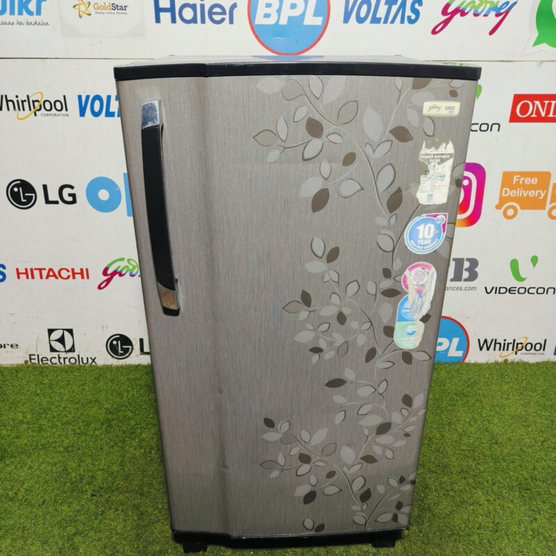 Godrej edge sx 5 star energy rating inbuilt stabiliser flower model 190 lte single door refrigerator (Refurbished)