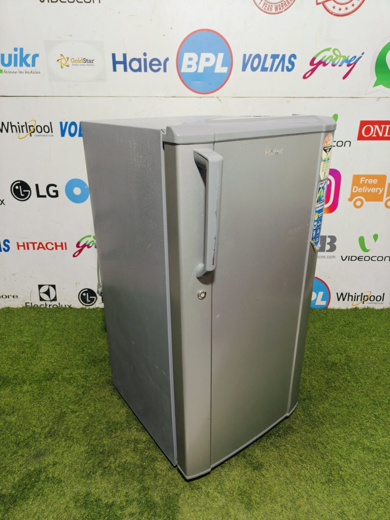 Haier 170 lte steel finish gently used single door refrigerator - Image 4