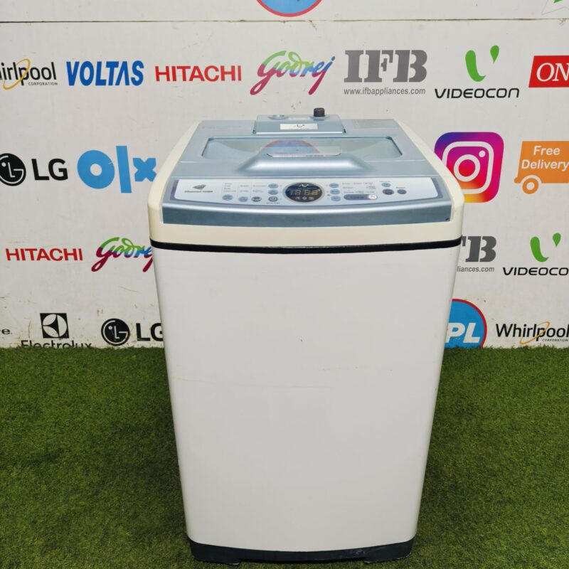 Samsung diamond drum ag+ silver wash technology 6.5 kg gently used fully automatic top load washing machine (Refurbished)