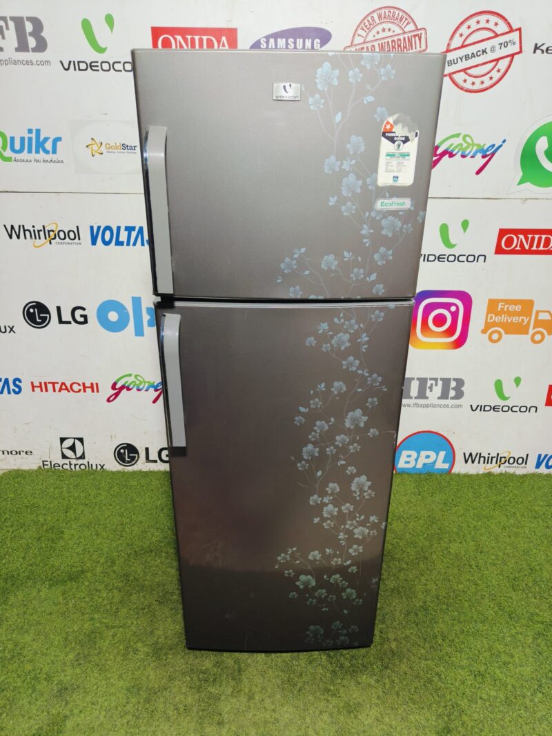 Videocon eco fresh 240 lte inbuilt stabiliser double door gently used refrigerator (Refurbished)