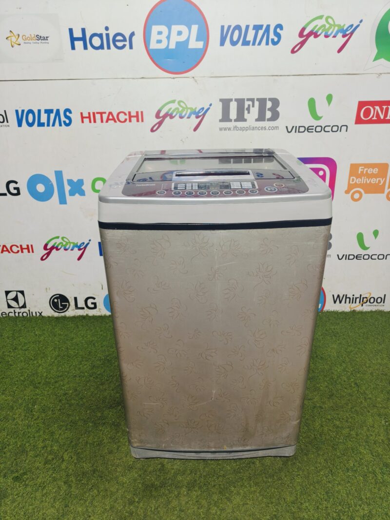 LG fuzzy logic turbo drum 6.5 kg fully automatic top load washing machine (Refurbished)