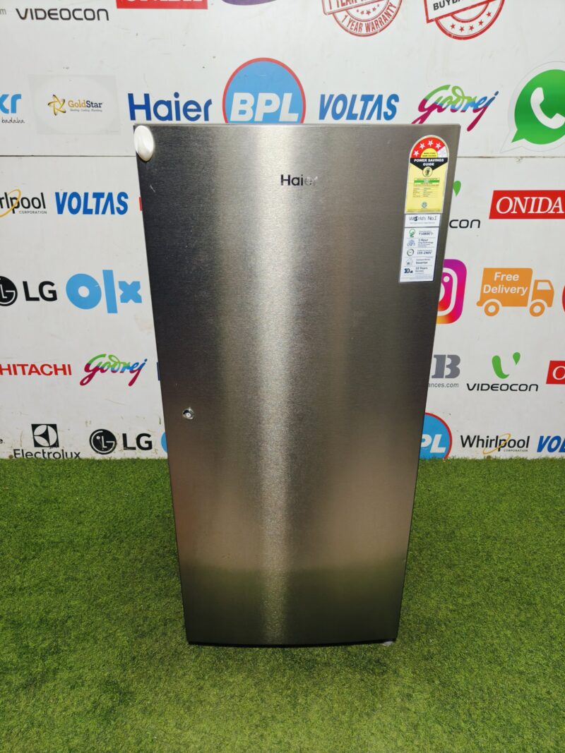 Haier home connect inverter 190 lte steel finish single door refrigerator