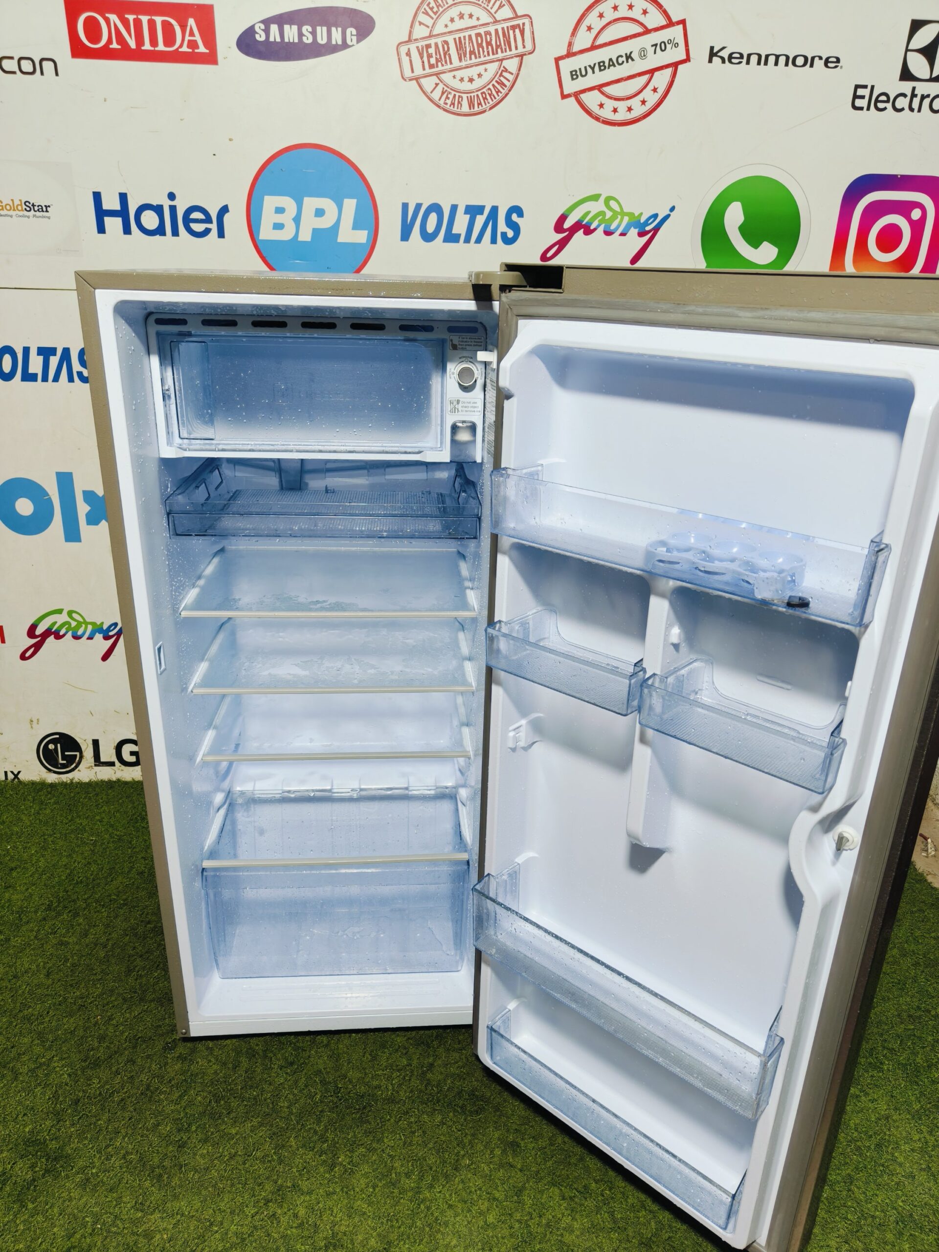 Haier home connect inverter 190 lte steel finish single door refrigerator - Image 3