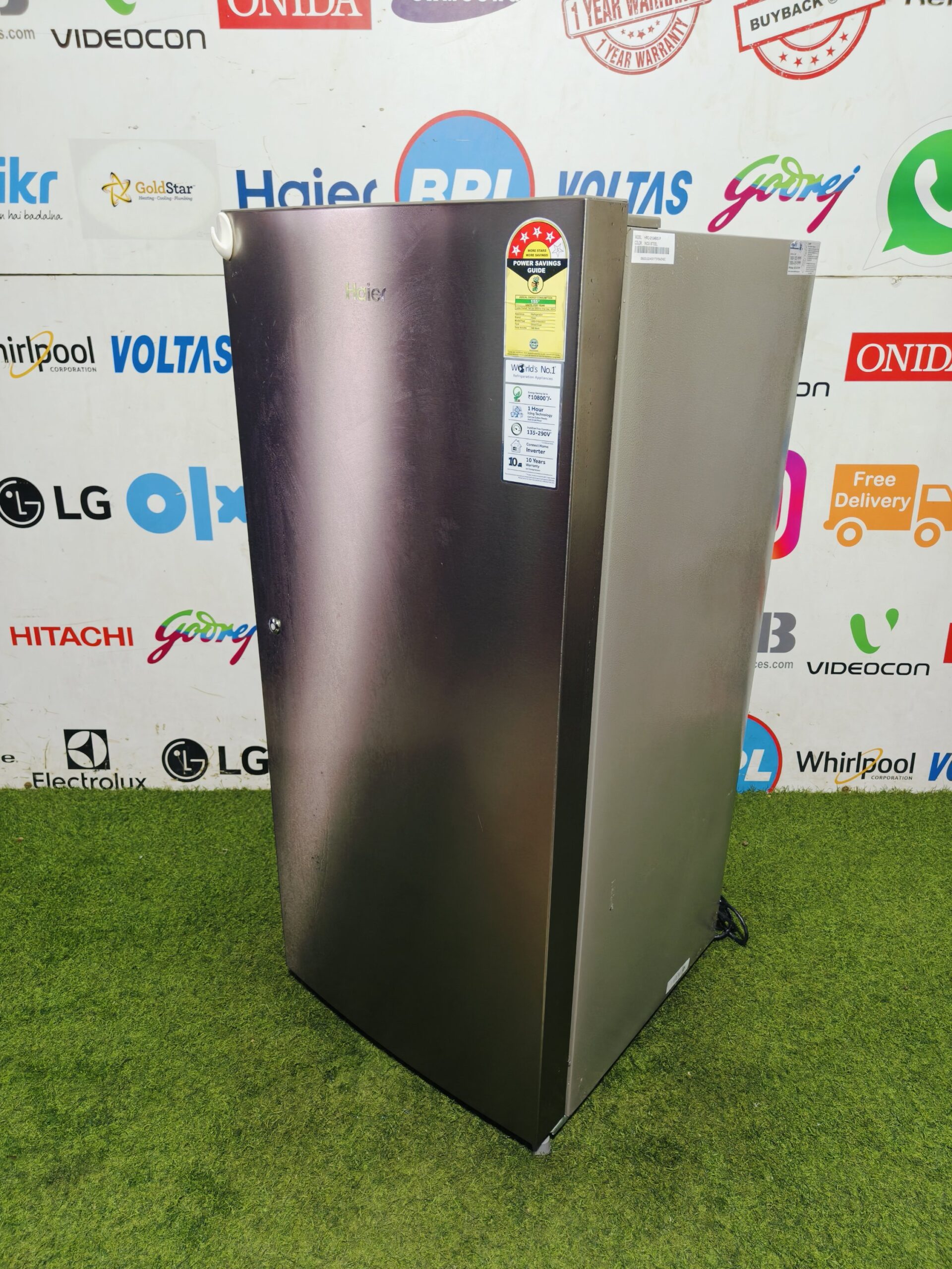 Haier home connect inverter 190 lte steel finish single door refrigerator - Image 4