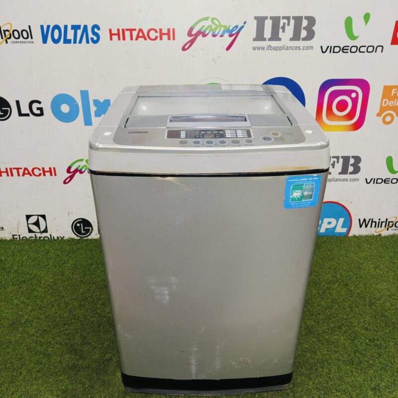 LG fuzzy logic turbo drum 6.2 kg fully automatic top load washing machine (Refurbished)