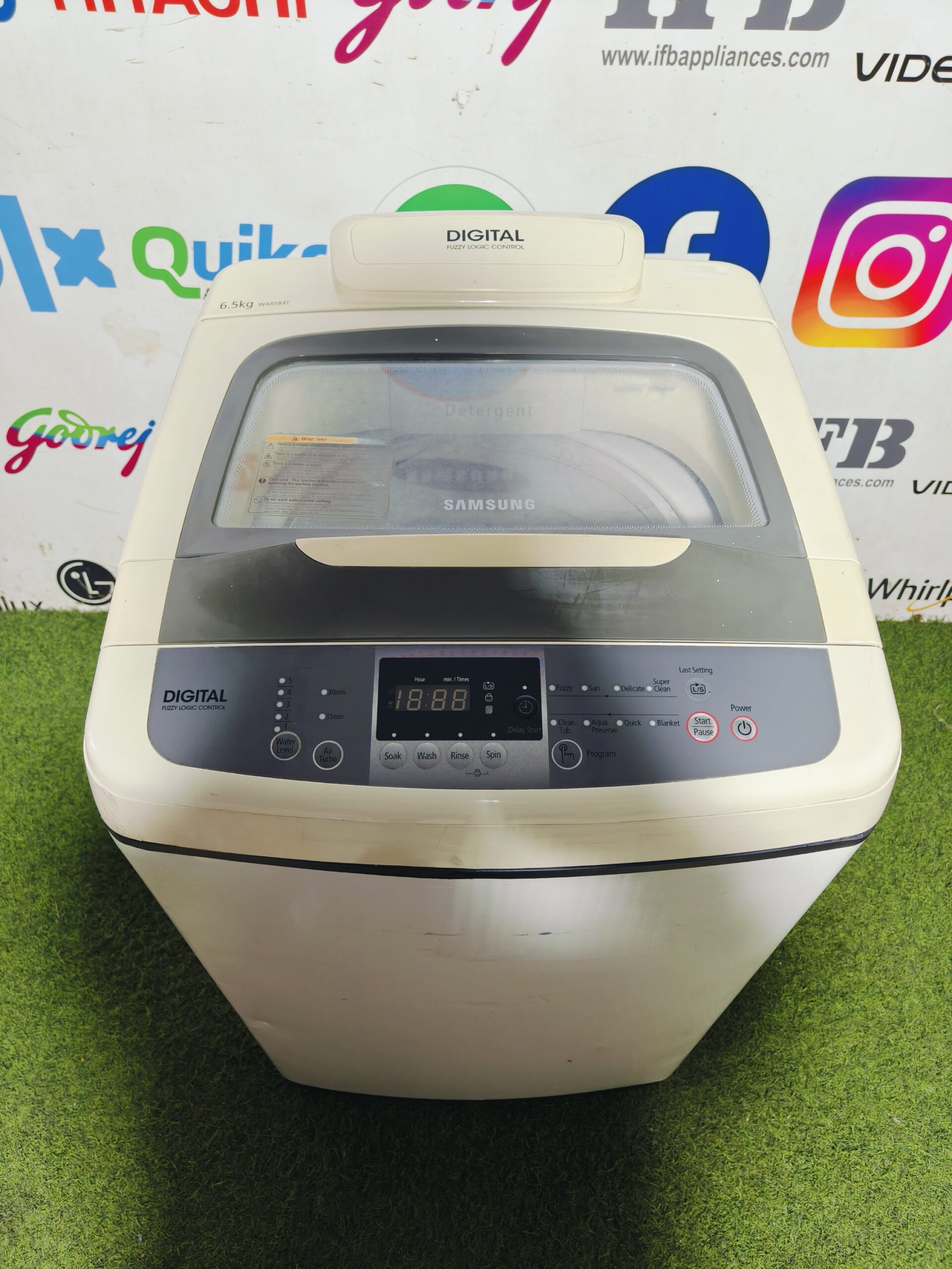 Samsung digital fuzzy logic control 6.5 kg fully automatic top load washing machine (Refurbished) - Image 2