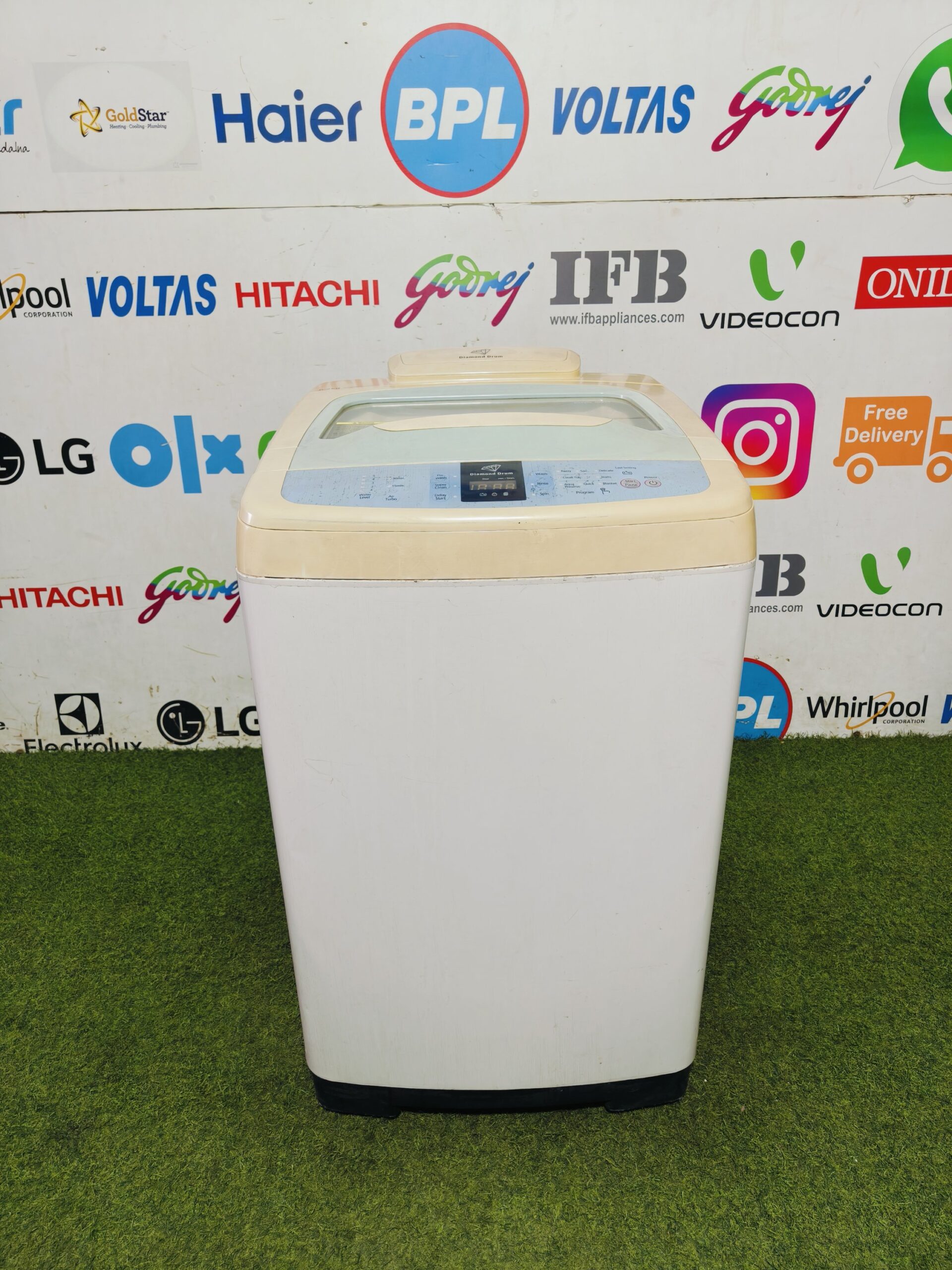 Samsung diamond drum 6.2 kg fully automatic top load washing machine (Refurbished)