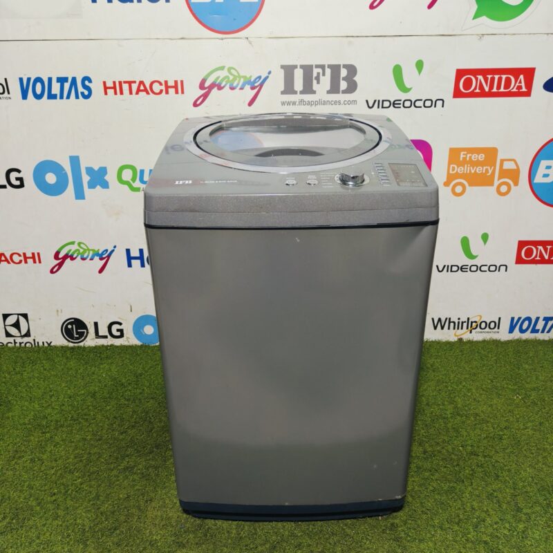IFB aqua 6.5 kg grey in colour gently used fully automatic top load washing machine (Refurbished)