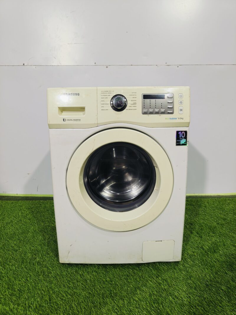 Refurbished – Samsung Digital Inverter Eco Bubble 6 kg Fully Automatic Front Load – Grade B | RW03