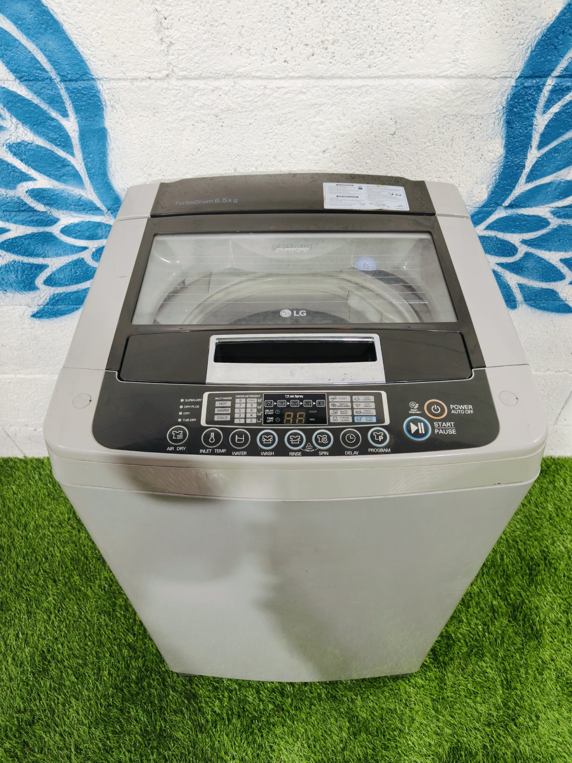 LG Turbo Drum 6.5 kg Fully Automatic Top Load Washing Machine with Jet Spray