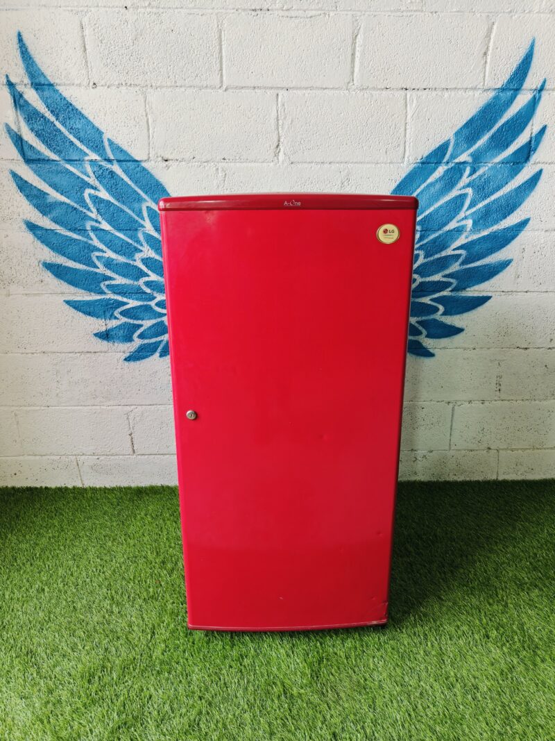 LG A-One 190 L Single Door Refrigerator in Bright Red – Refurbished and Stylish.