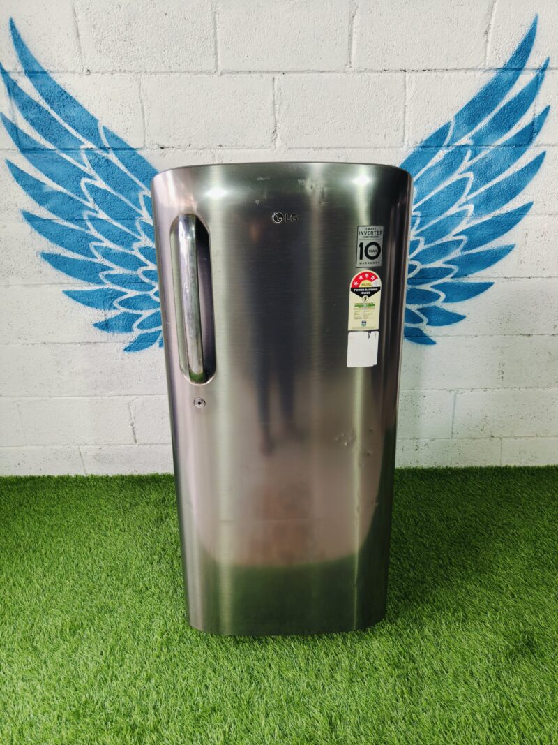 Lg smart inverter 4 star energy inbuilt stabiliser steel finish 190 lte single door refrigerator