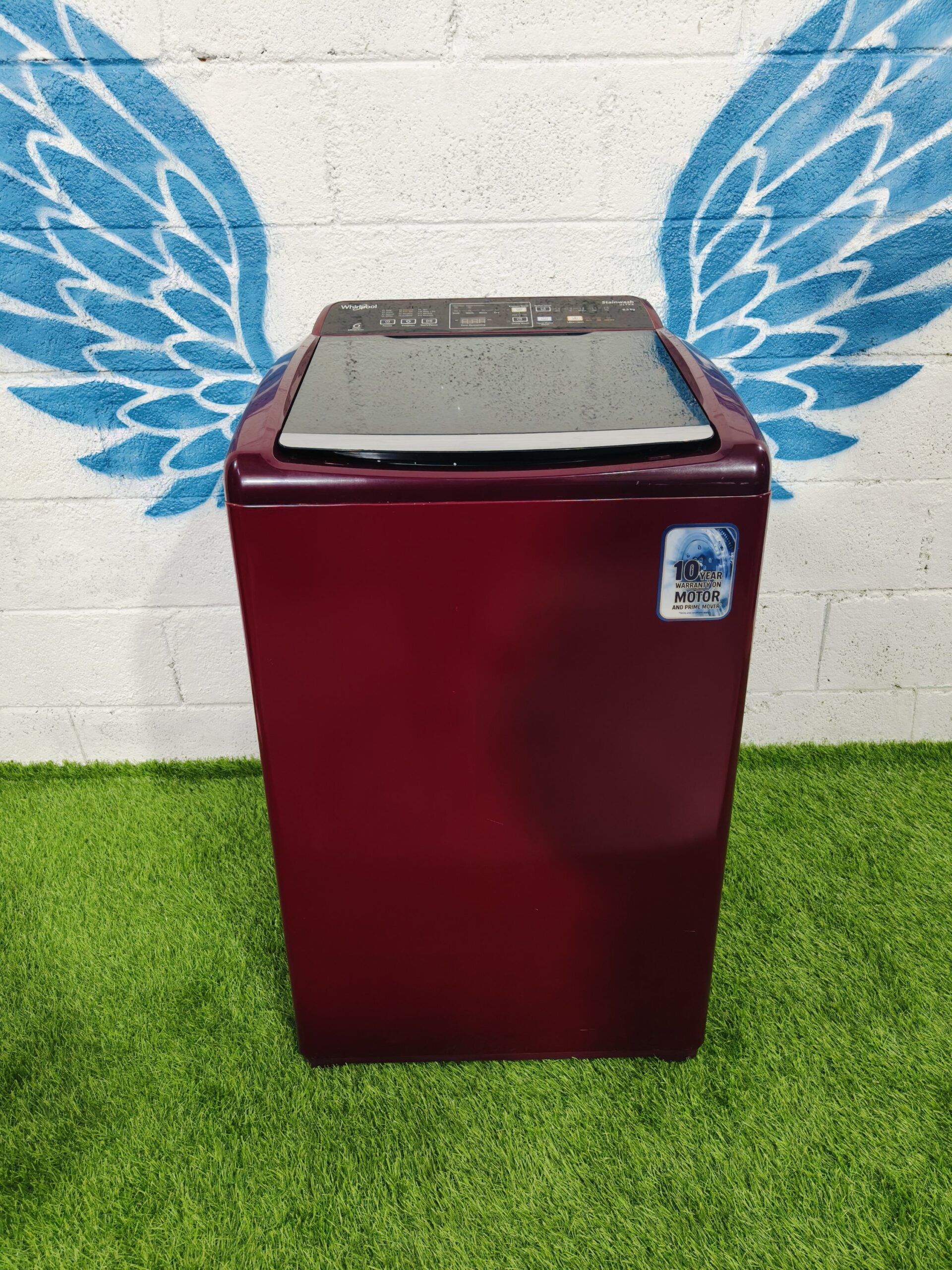 Whirlpool 6th sense stain wash ultra 6.5 kg fully automatic gently used top load washing machine