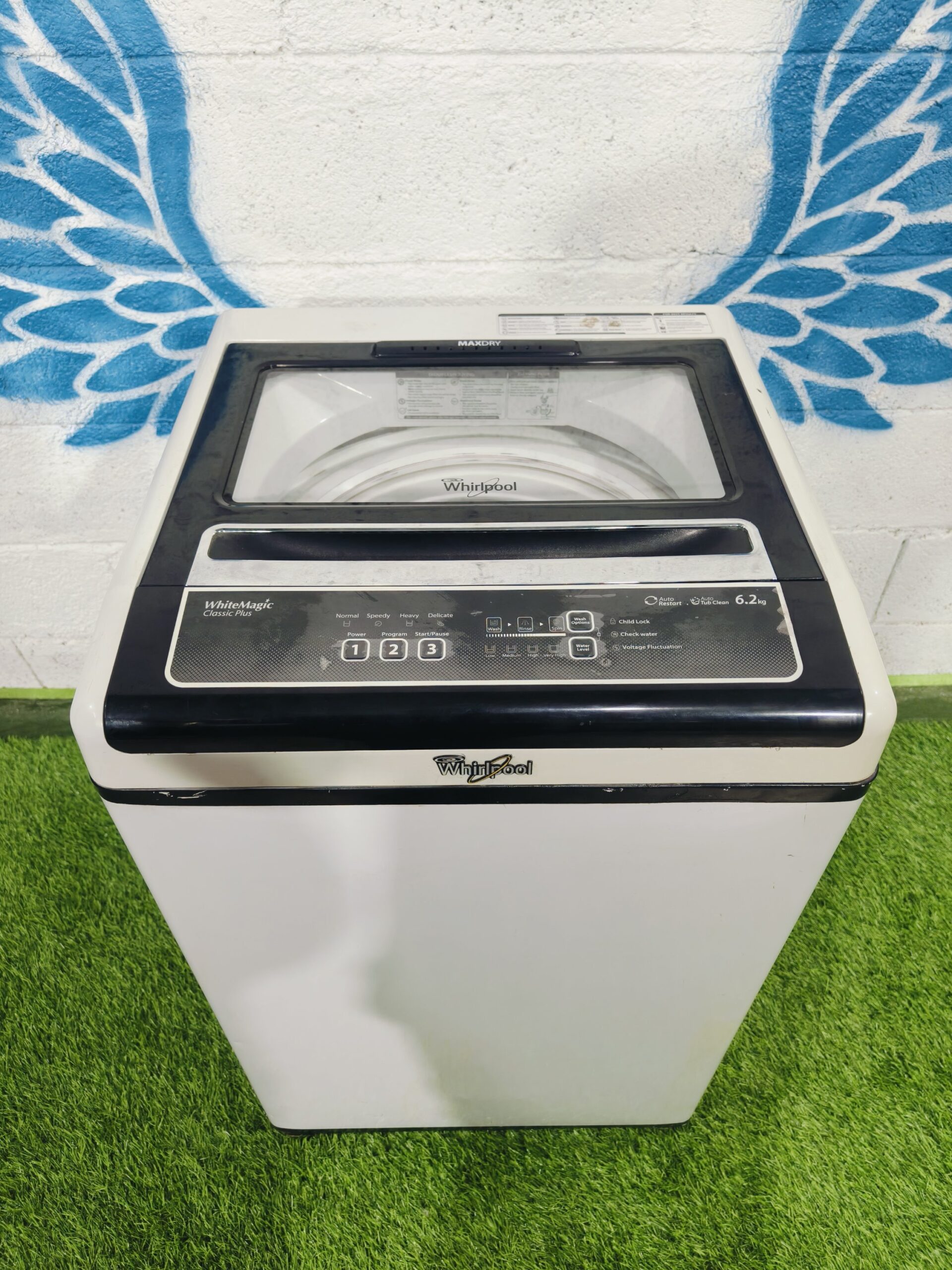 Whirlpool white magic classic plus 6.2 kg fully automatic top load washing machine with auto restart