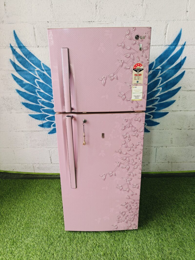 LG 4 star energy rating stabiliser free operation gently used  flower model 240 lte double door refrigerator