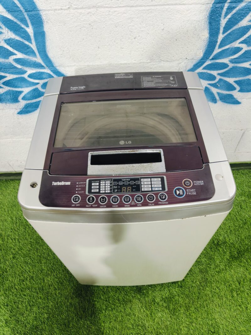 LG turbo drum double colour 6.2 kg fully automatic top load washing machine
