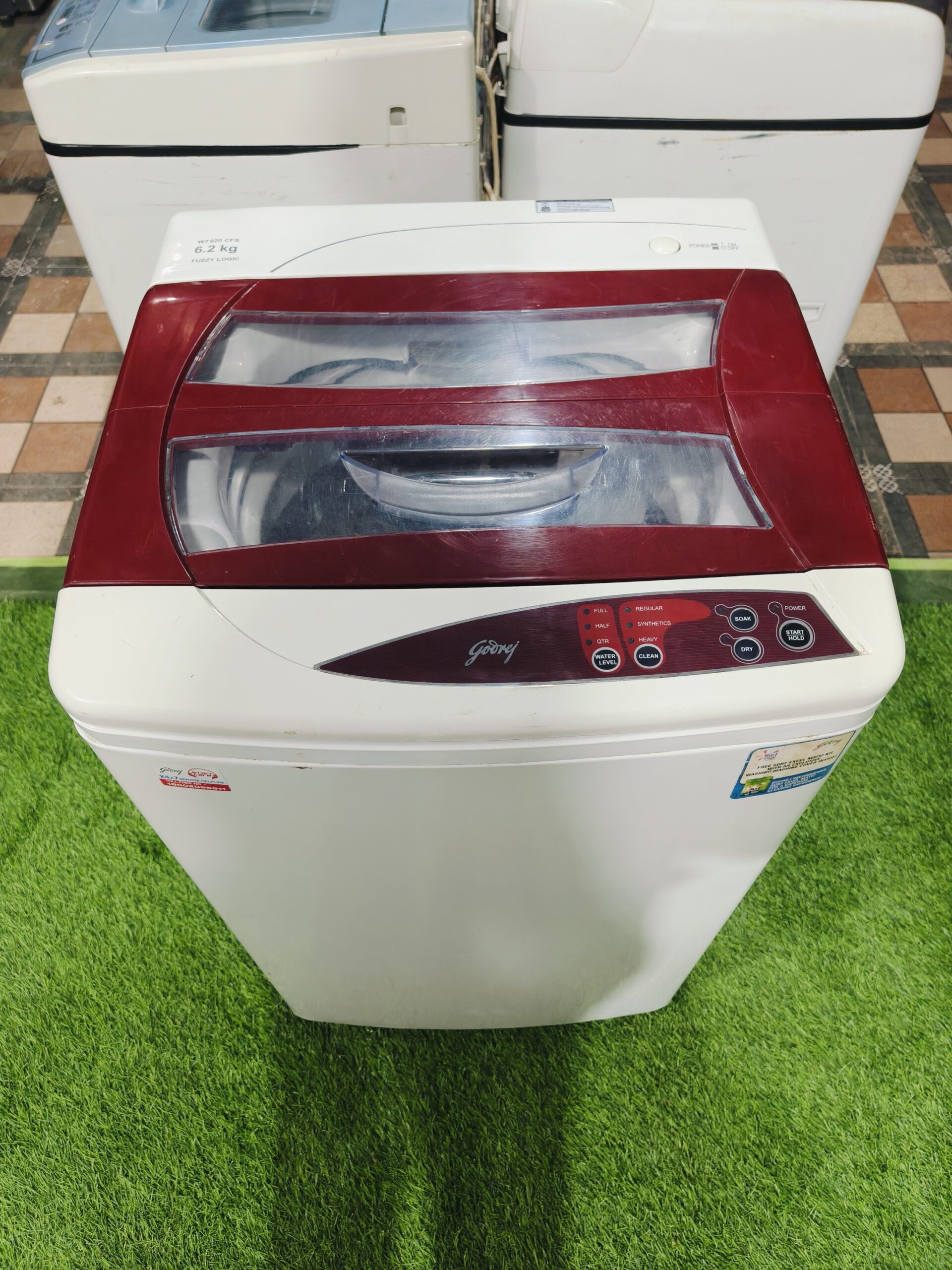 Godrej fuzzy logic 6.2 kg double colour fully automatic top load washing machine