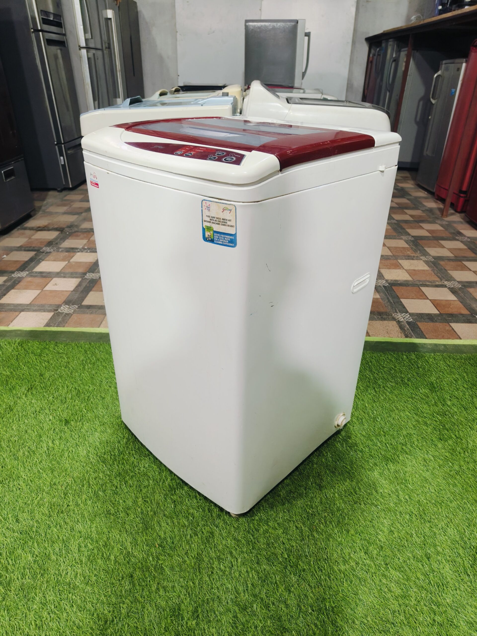 Godrej fuzzy logic 6.2 kg double colour fully automatic top load washing machine - Image 4