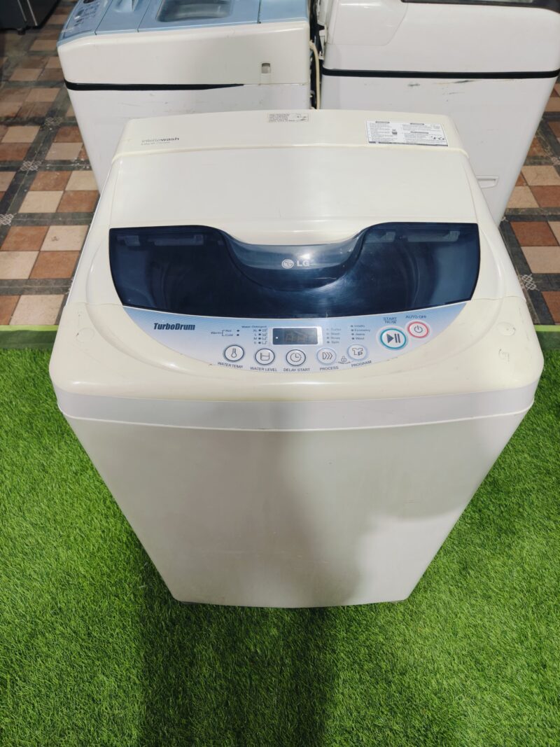 LG intello wash turbo drum 6.5 kg gently used fully automatic top load washing machine