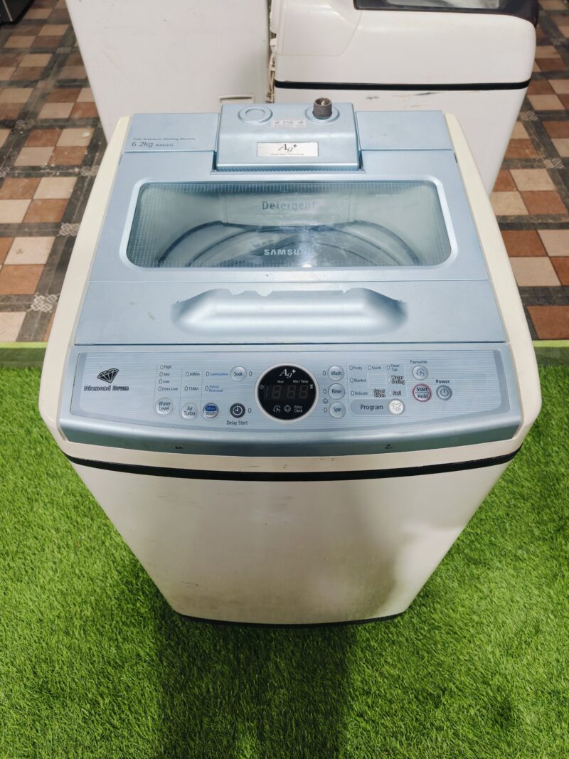 Samsung ag+ silver nano technology 6.2 kg fully automatic gently used top load washing machine