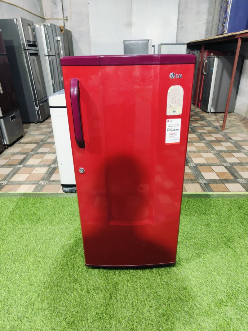 LG intello cool 4 star rating red in colour 190 ltr single door refrigerator