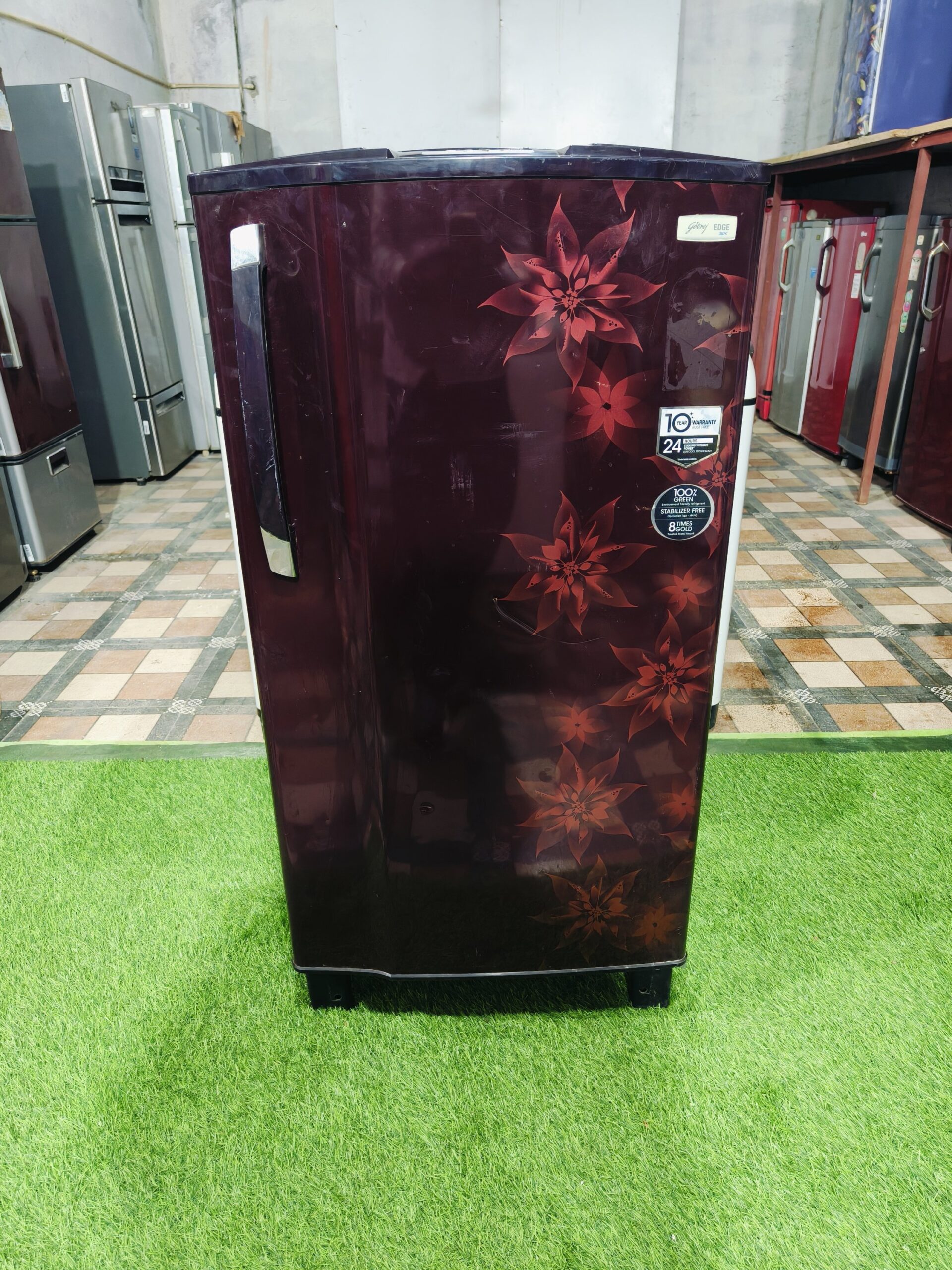 Godrej edge sx 5 star rating 190 ltr gently used single door refrigerator