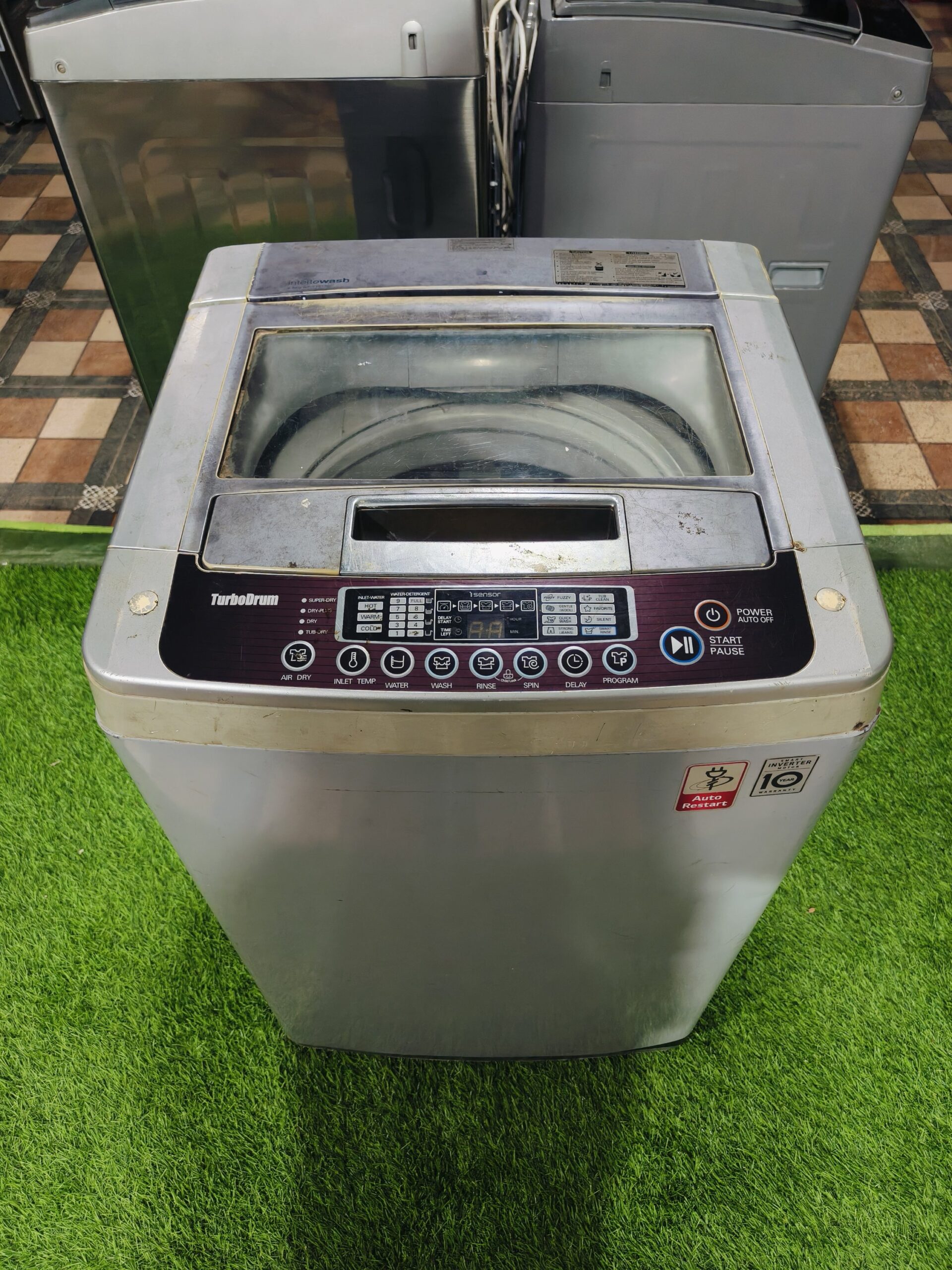 LG intello wash turbo drum 6.5 kg fully automatic top load washing machine - Image 2