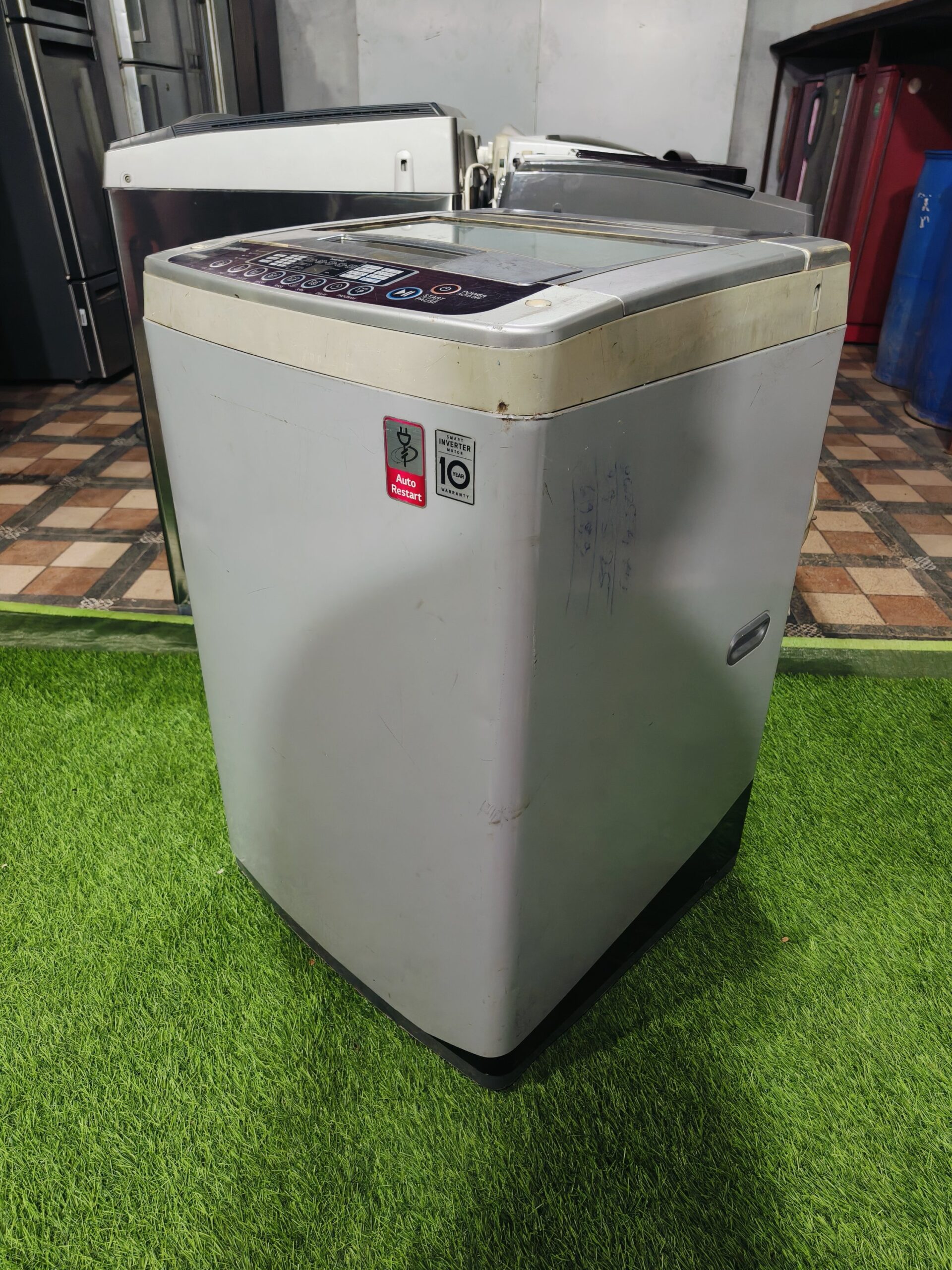 LG intello wash turbo drum 6.5 kg fully automatic top load washing machine - Image 4