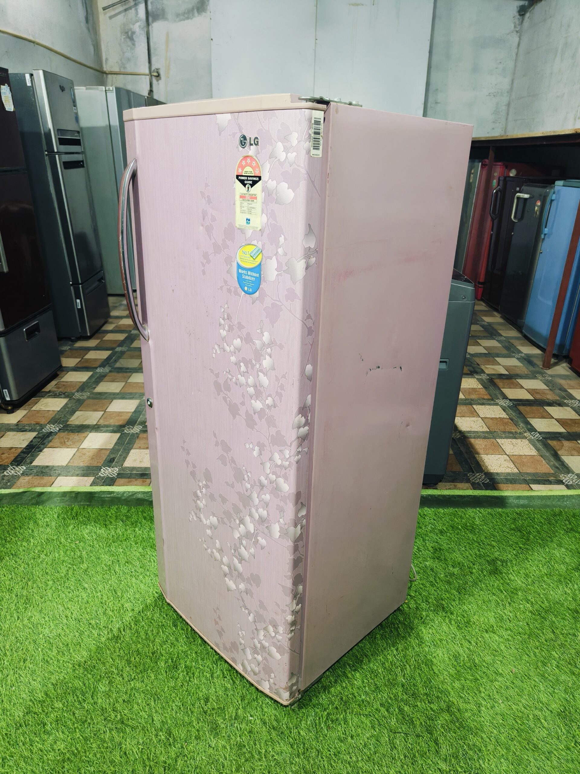 LG 5 star energy rating pink flower model 220 ltr single door refrigerator - Image 5
