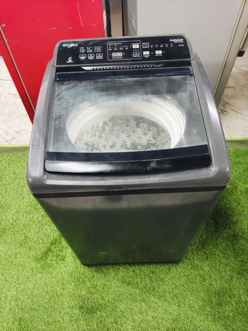 Whirlpool 6th sense stain wash deep clean 6!2 kg grey in colour fully automatic top load washing machine