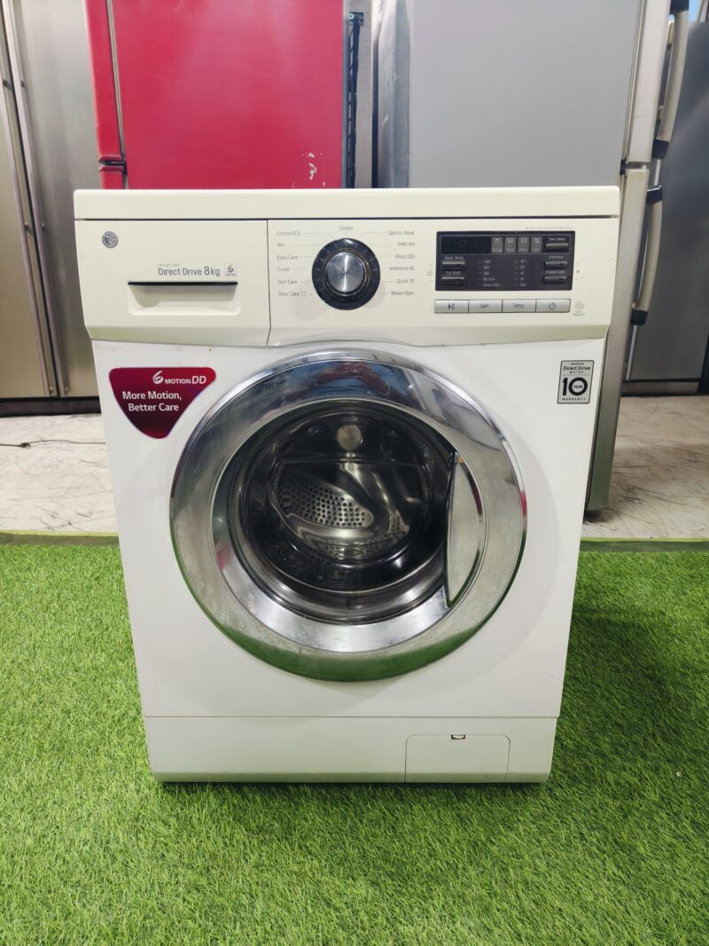 LG digital inverter direct drive with smart diagnosis 8 kg Fully automatic gently used front loader washing machine