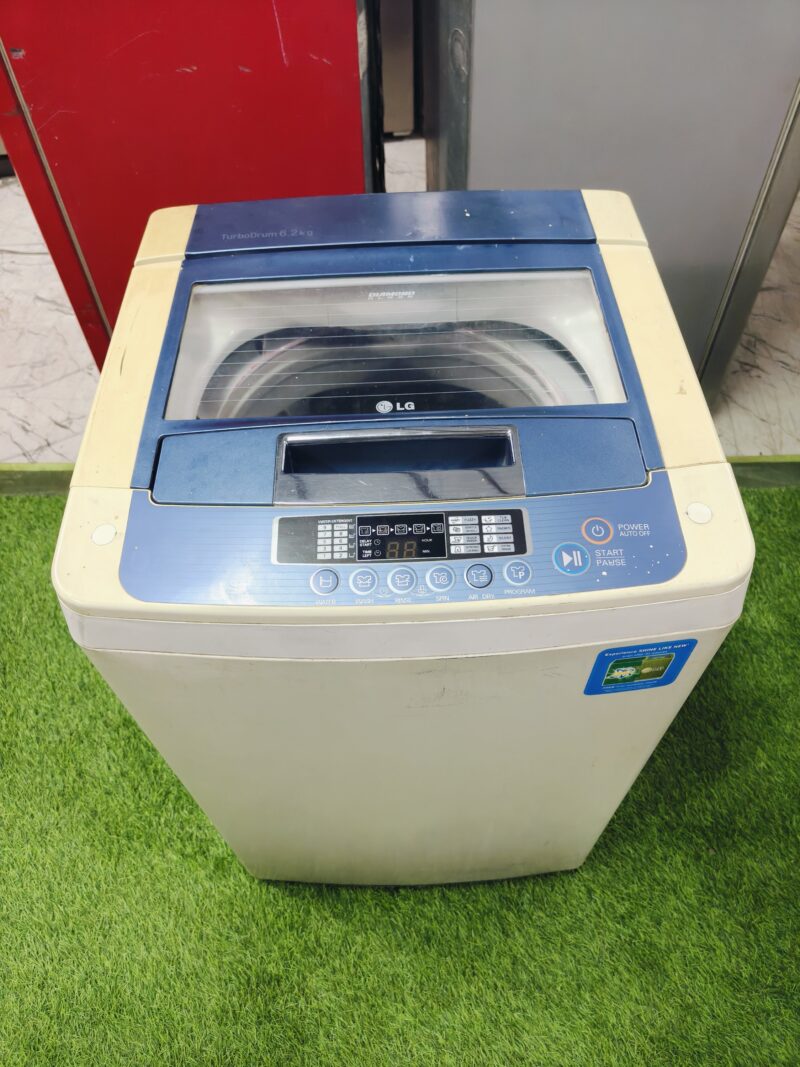 LG fuzzy logic turbo drum 6.2 kg fully automatic top load washing machine
