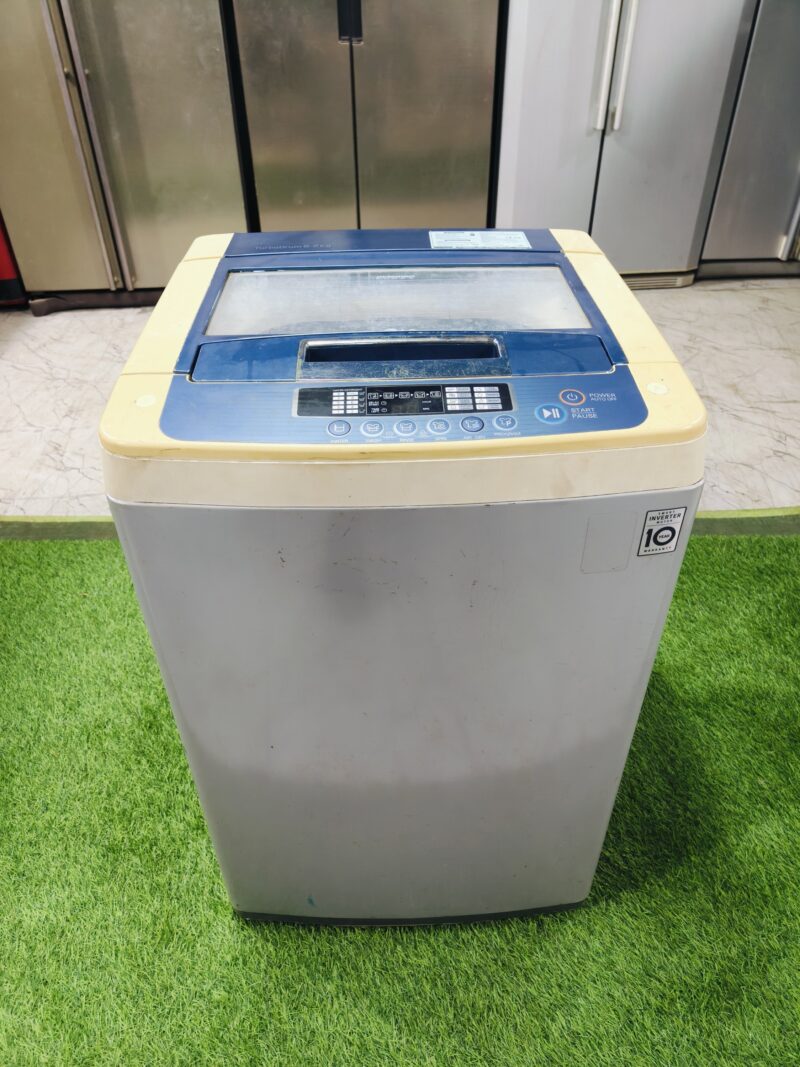 LG fuzzy logic turbo drum 6.2 kg double colour fully automatic top load washing machine