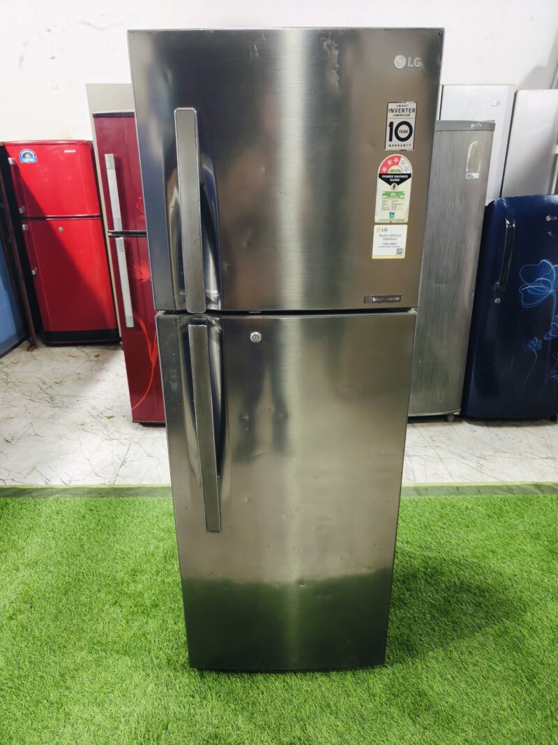 LG smart inverter steel finish 280 ltr double door refrigerator