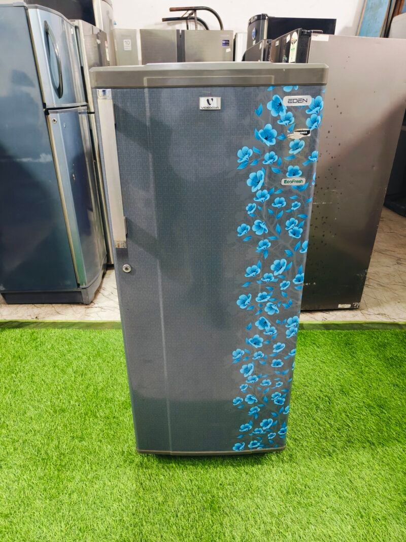 Videocon eco fresh 4 star rating blue flower model 190 ltr single door refrigerator