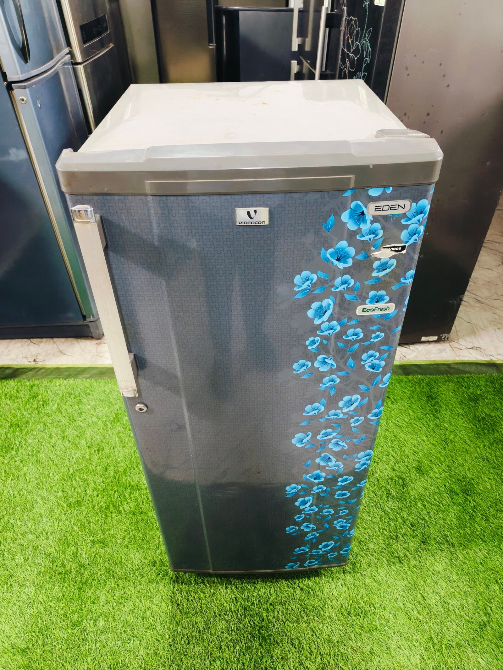 Videocon eco fresh 4 star rating blue flower model 190 ltr single door refrigerator - Image 2