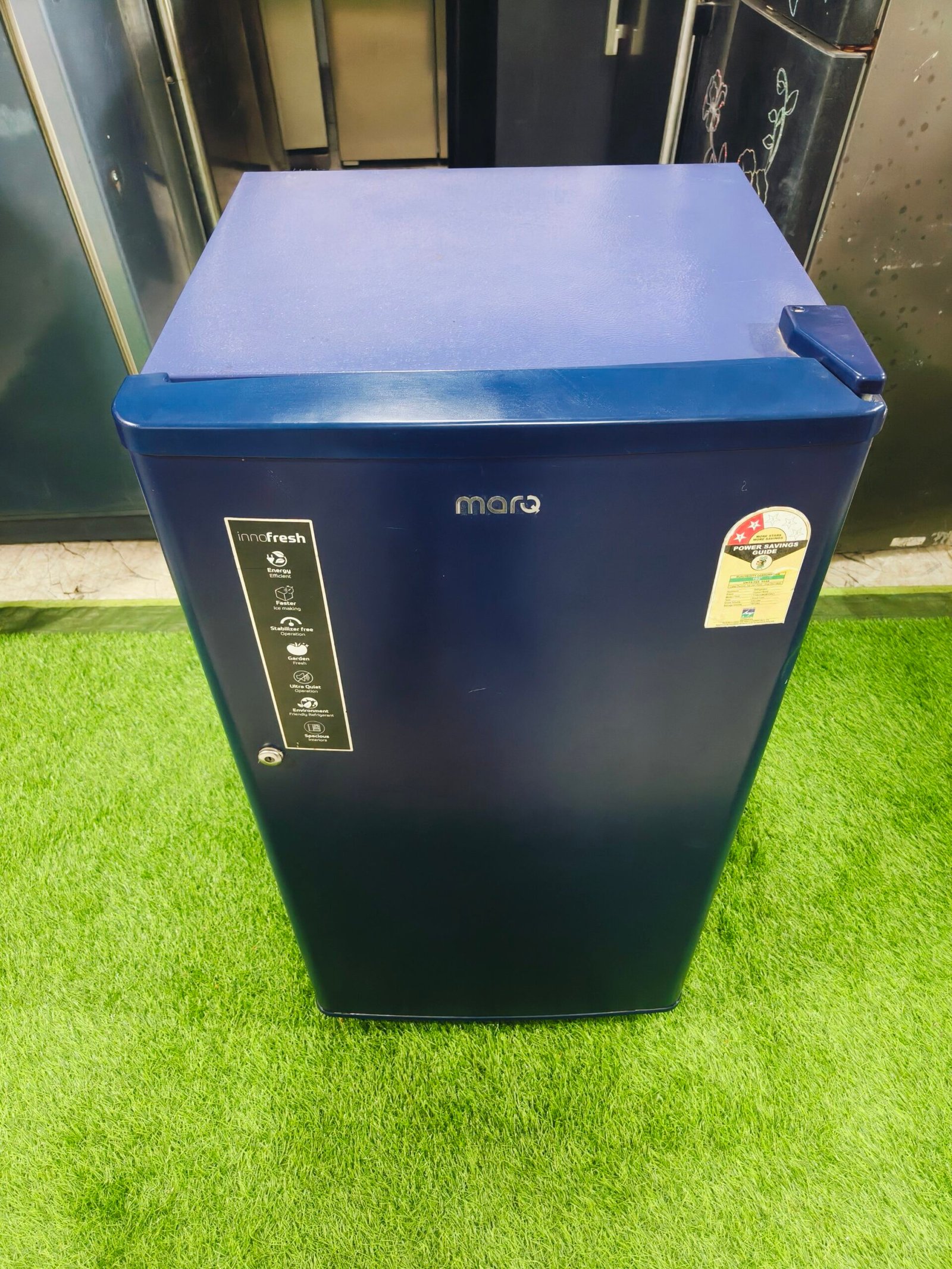 Marq blue in colour like new condition 180 ltr single door refrigerator - Image 2