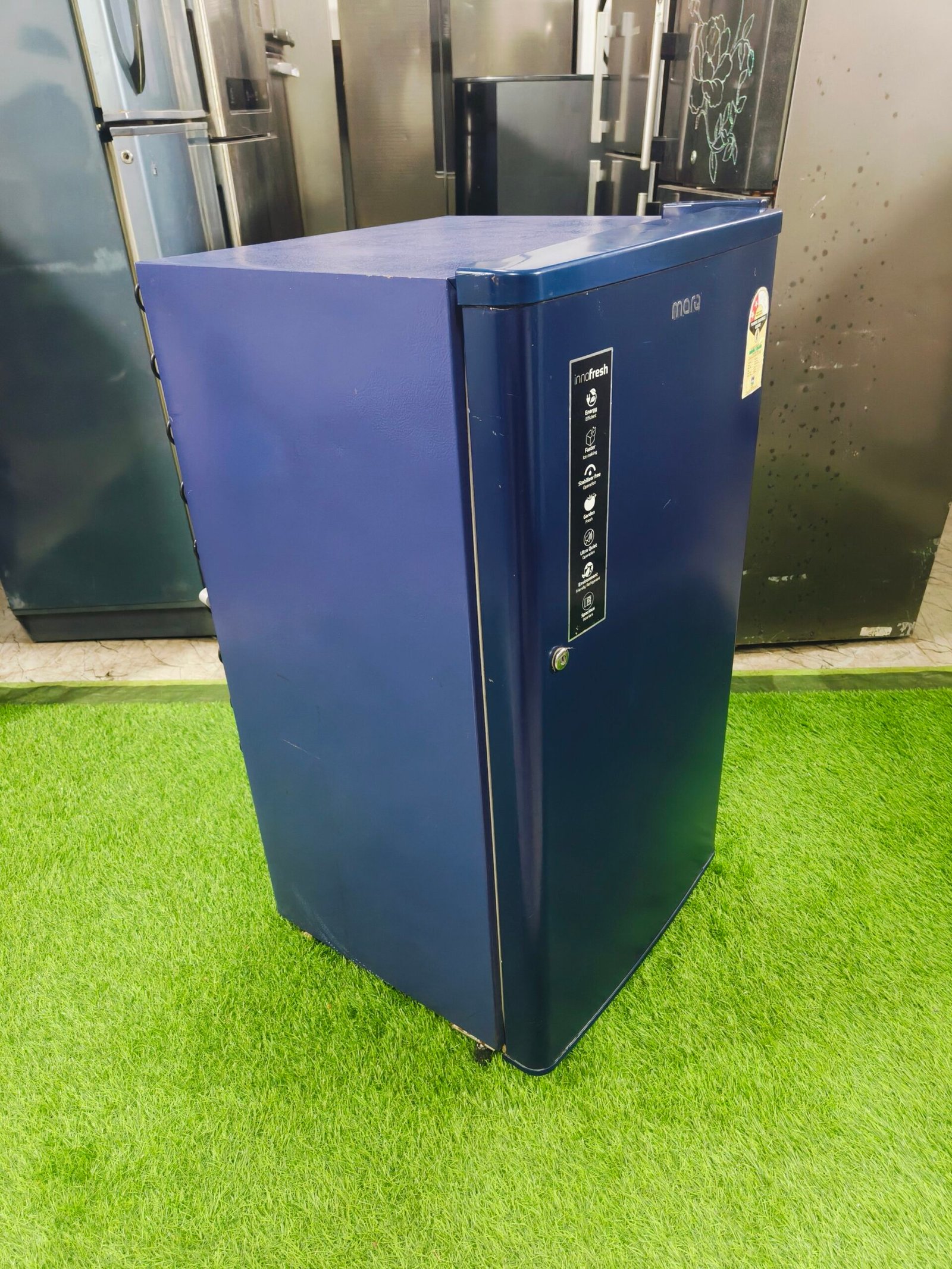 Marq blue in colour like new condition 180 ltr single door refrigerator - Image 4