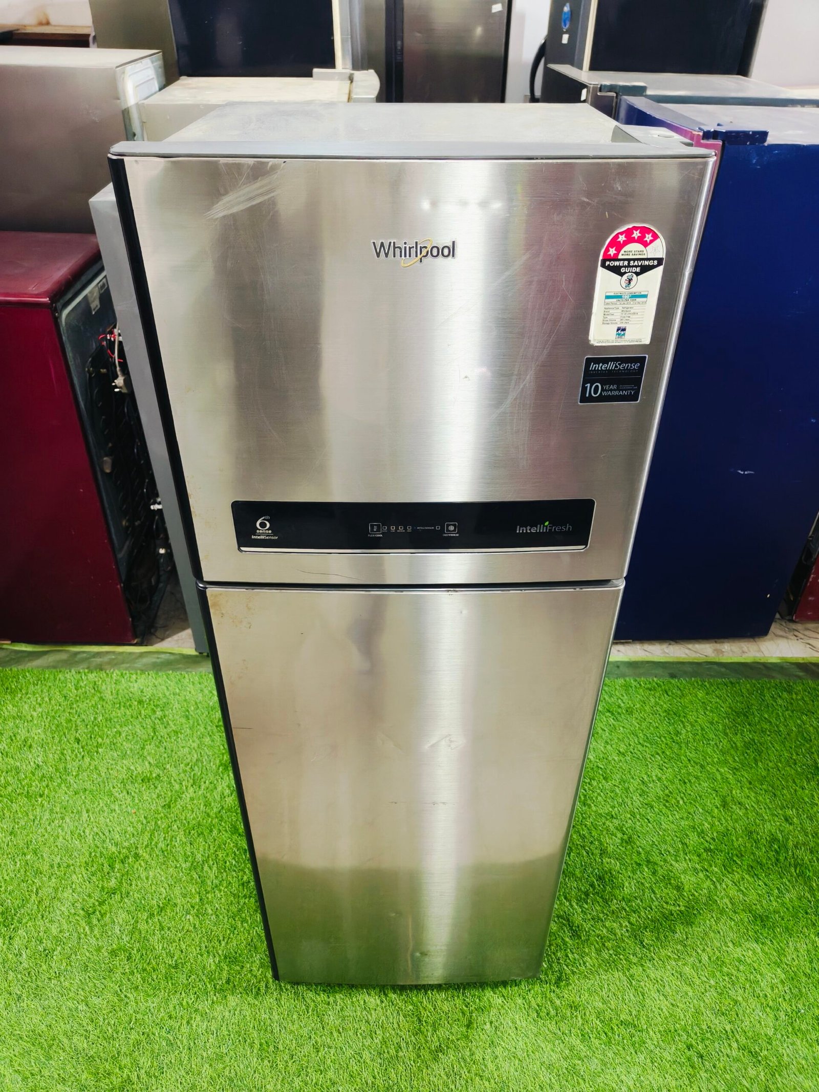 Whirlpool intellifresh 4 star energy rating steel finish 260 ltr double door refrigerator - Image 2