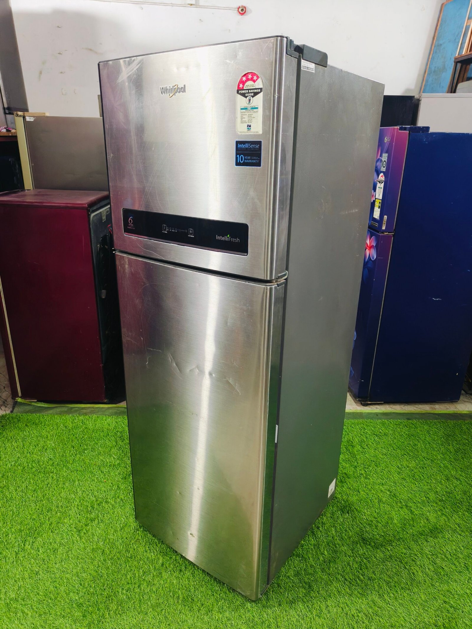 Whirlpool intellifresh 4 star energy rating steel finish 260 ltr double door refrigerator - Image 5